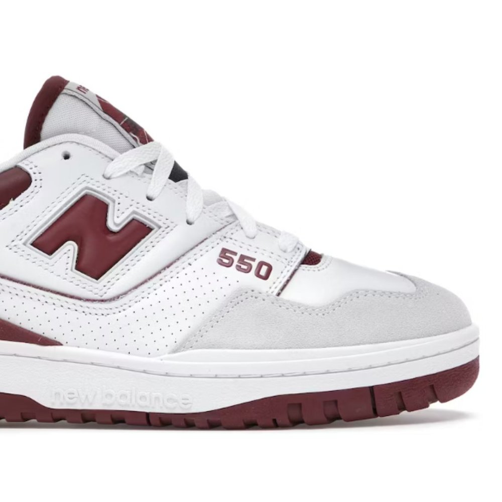 New Balance 550 Sea Salt Burgundy